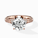 Ornate Six Prong Vintage Solitaire Ring Engagement Ring