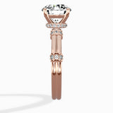 Ornate Six Prong Vintage Solitaire Ring Engagement Ring
