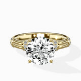 Ornate Six Prong Vintage Solitaire Ring Engagement Ring