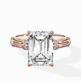 Ornate Six Prong Vintage Solitaire Ring Engagement Ring