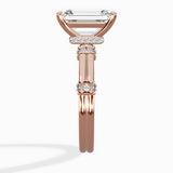 Ornate Six Prong Vintage Solitaire Ring Engagement Ring