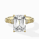 Ornate Six Prong Vintage Solitaire Ring Engagement Ring