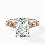 Ornate Six Prong Vintage Solitaire Ring Engagement Ring