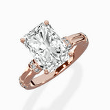 Ornate Six Prong Vintage Solitaire Ring Engagement Ring