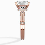 Ornate Six Prong Vintage Solitaire Ring Engagement Ring