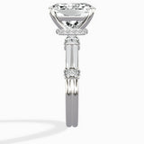 Ornate Six Prong Vintage Solitaire Ring Engagement Ring