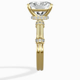 Ornate Six Prong Vintage Solitaire Ring Engagement Ring