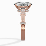 Ornate Six Prong Vintage Solitaire Ring Engagement Ring