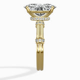 Ornate Six Prong Vintage Solitaire Ring Engagement Ring