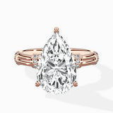 Ornate Six Prong Vintage Solitaire Ring Engagement Ring