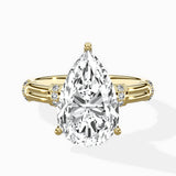 Ornate Six Prong Vintage Solitaire Ring Engagement Ring