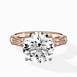 Ornate Six Prong Vintage Solitaire Ring Engagement Ring