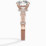 Ornate Six Prong Vintage Solitaire Ring Engagement Ring