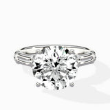 Ornate Six Prong Vintage Solitaire Ring Engagement Ring