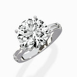 Ornate Six Prong Vintage Solitaire Ring Engagement Ring