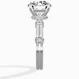 Ornate Six Prong Vintage Solitaire Ring Engagement Ring