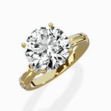 Ornate Six Prong Vintage Solitaire Ring Engagement Ring