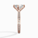 Split Shank Pave Solitaire Ring Engagement Ring