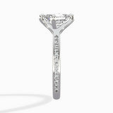 Split Shank Pave Solitaire Ring Engagement Ring