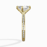 Split Shank Pave Solitaire Ring Engagement Ring