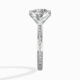 Split Shank Pave Solitaire Ring Engagement Ring