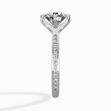 Split Shank Pave Solitaire Ring Engagement Ring