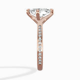 Split Shank Pave Solitaire Ring Engagement Ring