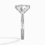 Split Shank Pave Solitaire Ring Engagement Ring