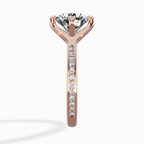 Split Shank Pave Solitaire Ring Engagement Ring