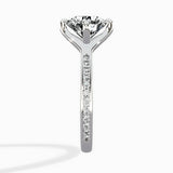 Split Shank Pave Solitaire Ring Engagement Ring