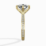 Split Shank Pave Solitaire Ring Engagement Ring