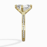 Split Shank Pave Solitaire Ring Engagement Ring