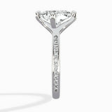 Split Shank Pave Solitaire Ring Engagement Ring