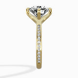 Split Shank Pave Solitaire Ring Engagement Ring