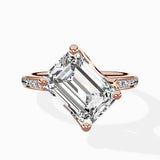 Split Shank Pave Solitaire Ring Engagement Ring