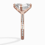 Split Shank Pave Solitaire Ring Engagement Ring