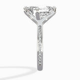Split Shank Pave Solitaire Ring Engagement Ring