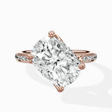 Split Shank Pave Solitaire Ring Engagement Ring