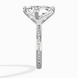 Split Shank Pave Solitaire Ring Engagement Ring