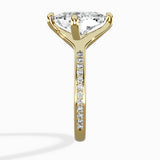 Split Shank Pave Solitaire Ring Engagement Ring