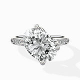 Split Shank Pave Solitaire Ring Engagement Ring