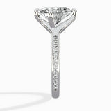 Split Shank Pave Solitaire Ring Engagement Ring
