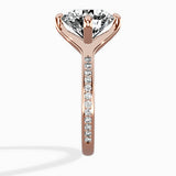 Split Shank Pave Solitaire Ring Engagement Ring