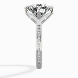 Split Shank Pave Solitaire Ring Engagement Ring