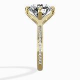 Split Shank Pave Solitaire Ring Engagement Ring