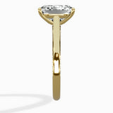 Modern Slim Hidden Halo Solitaire Ring Engagement Ring