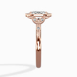 Floral Vintage Style Engagement Ring