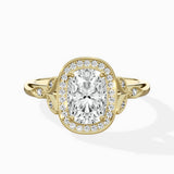 Floral Vintage Style Engagement Ring