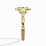 Floral Vintage Style Engagement Ring