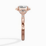 Floral Vintage Style Engagement Ring